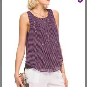 Purple geometric hi-low tank